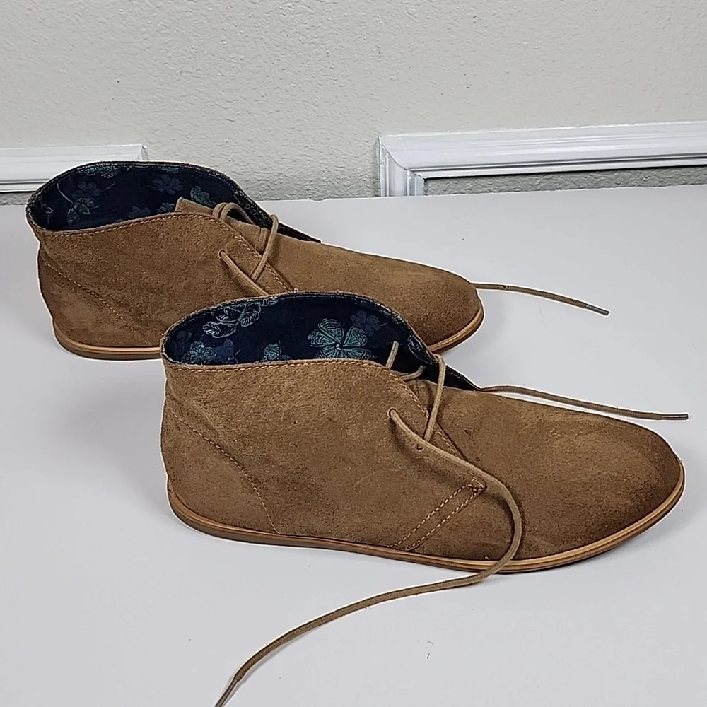 Lucky Brand Women Brown Tan Master Chukka Size 9.5 M